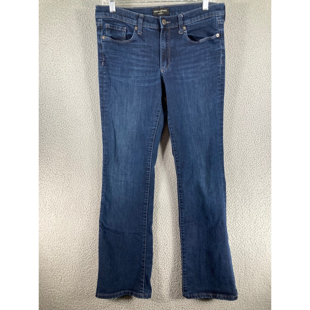 Banana Republic Jeans Women's 29/8R Blue Regular Slim Bootcut Medium Wash Denim